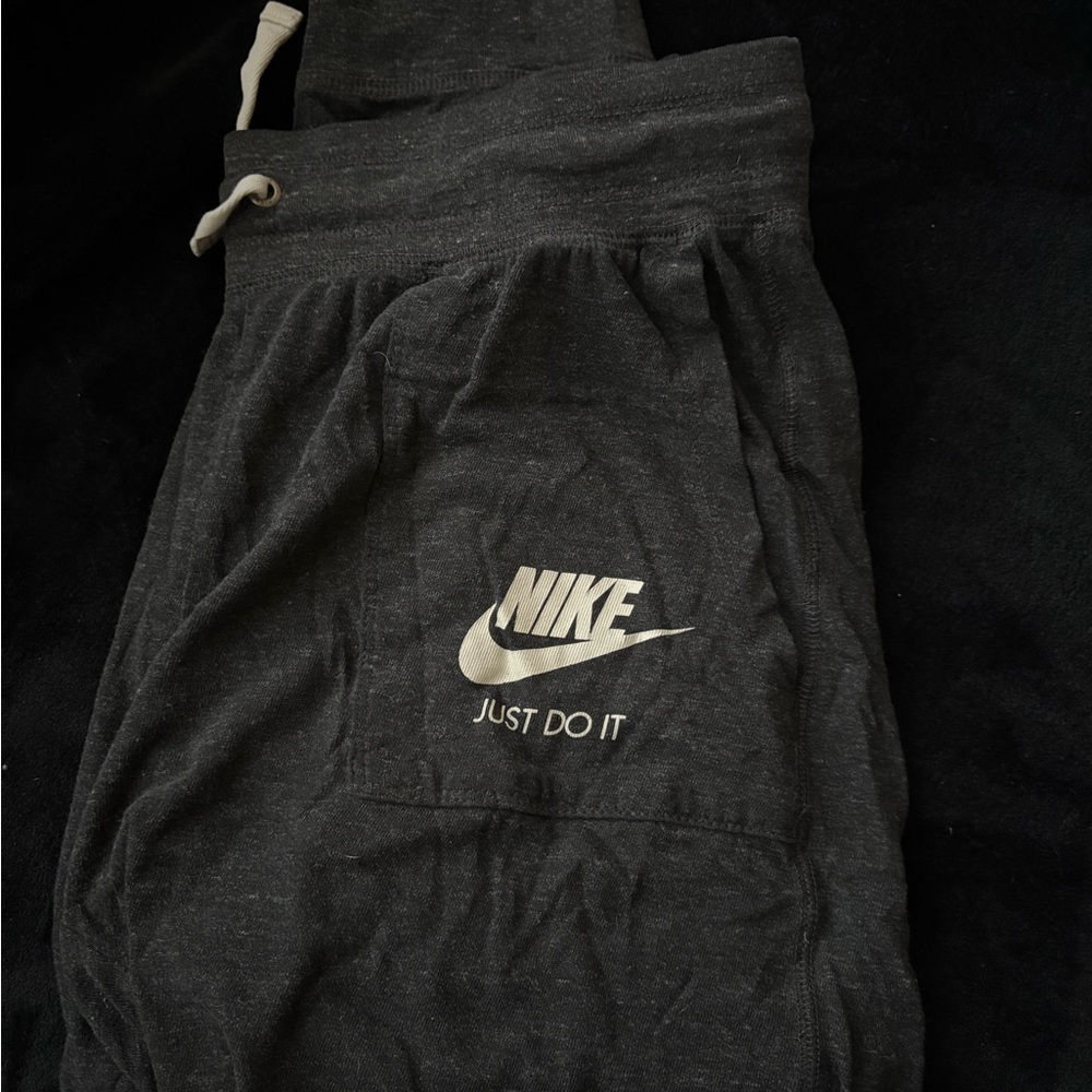 Nike Kids Charcoal Joggers with Logo